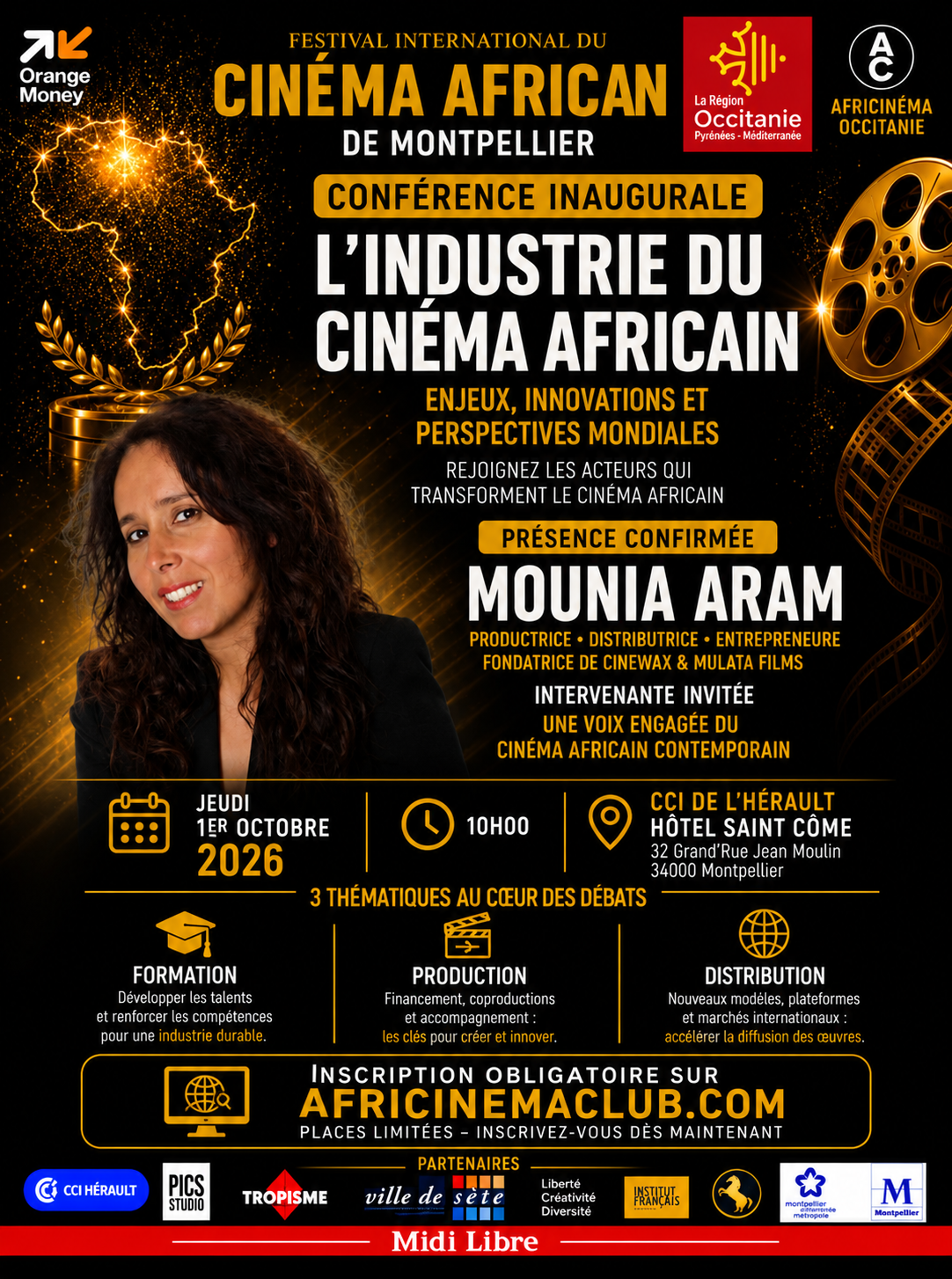 Mounia Aram — Productrice · distributrice · fondatrice de Cinewax & Mulata Films