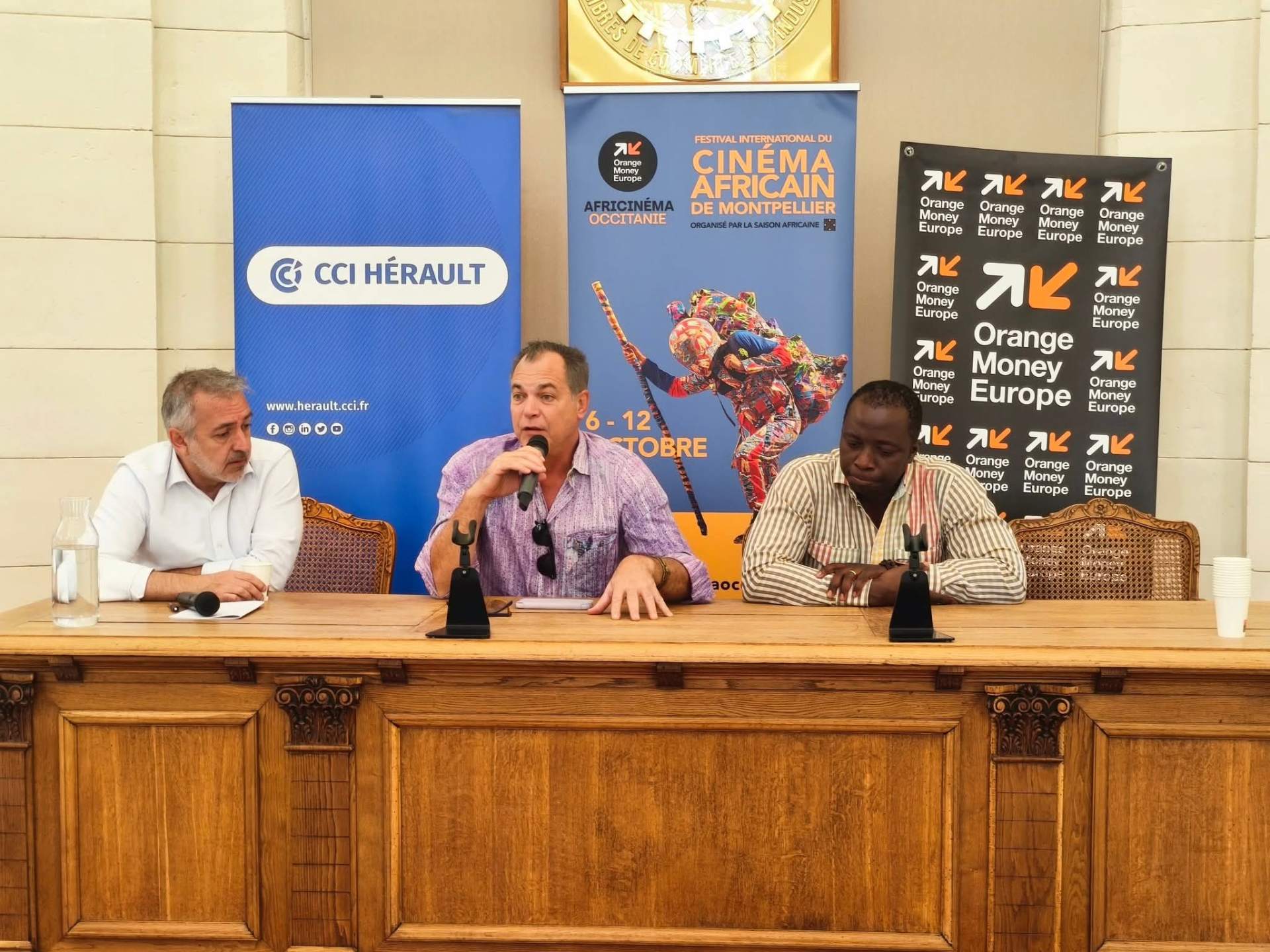 Conférence de presse du festival avec les partenaires CCI Hérault et Orange Money Europe