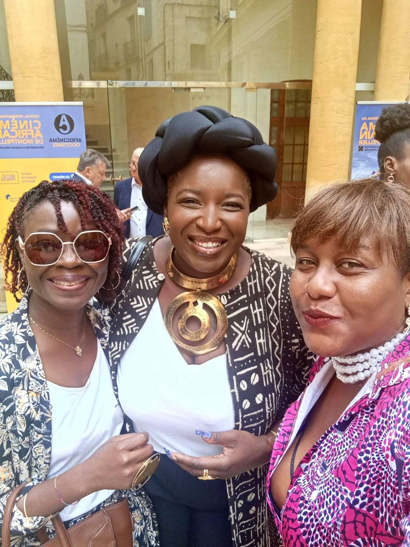 Portrait de trois invitées lors de la 5ᵉ édition du Festival Africinéma Occitanie