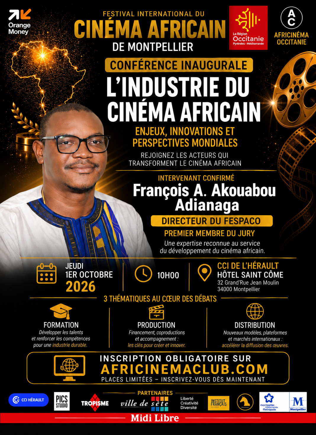 François A. Akouabou Adjanaga — Directeur du FESPACO · membre du jury