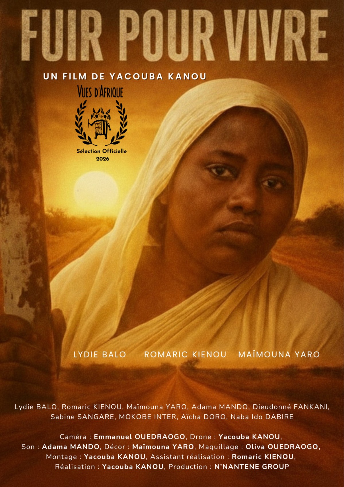 Affiche officielle du film Fuir pour vivre