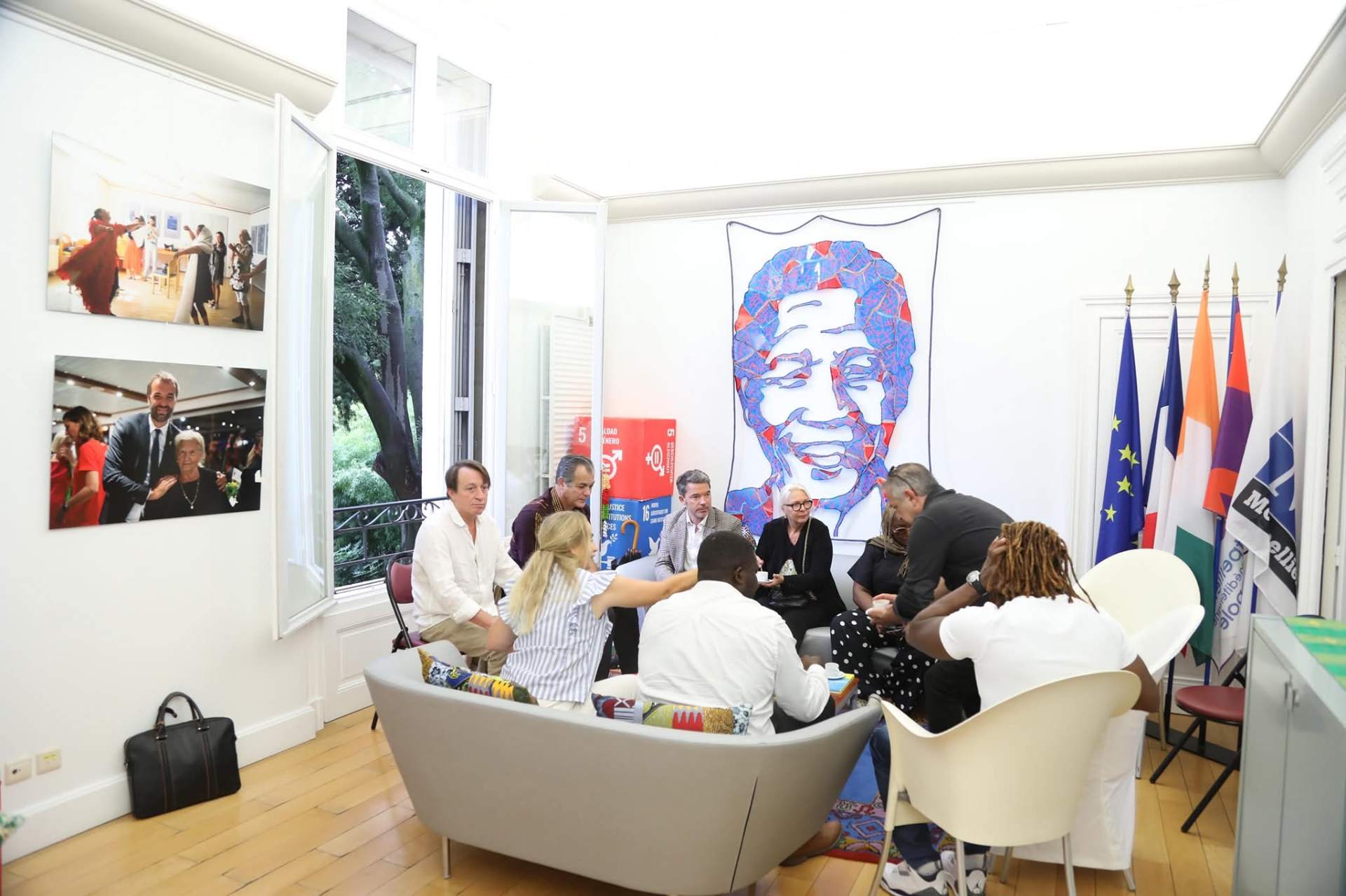 Membres de l'Africinema Club réunis lors d'une rencontre autour du cinéma africain